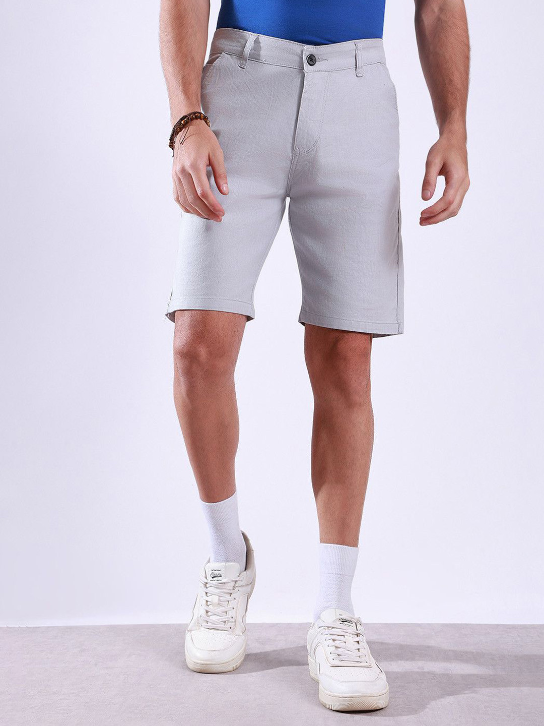 Hence Men Regular Fit Linen Chino Shorts