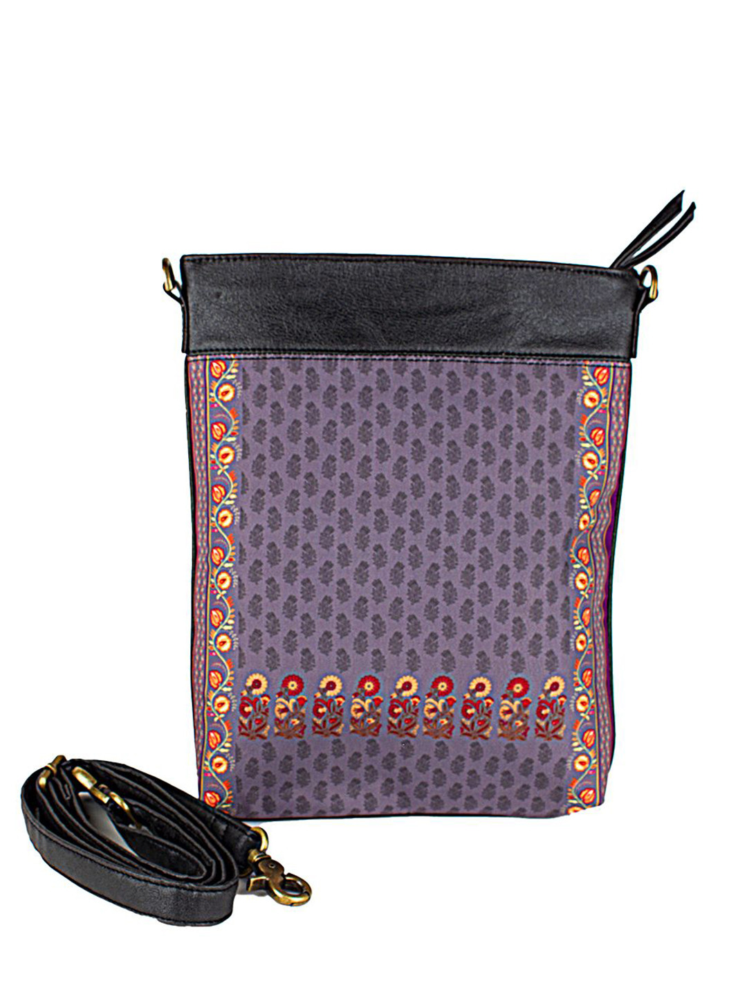 Bunkraft Mughal Border Floral Printed Cross Body Sling Bag
