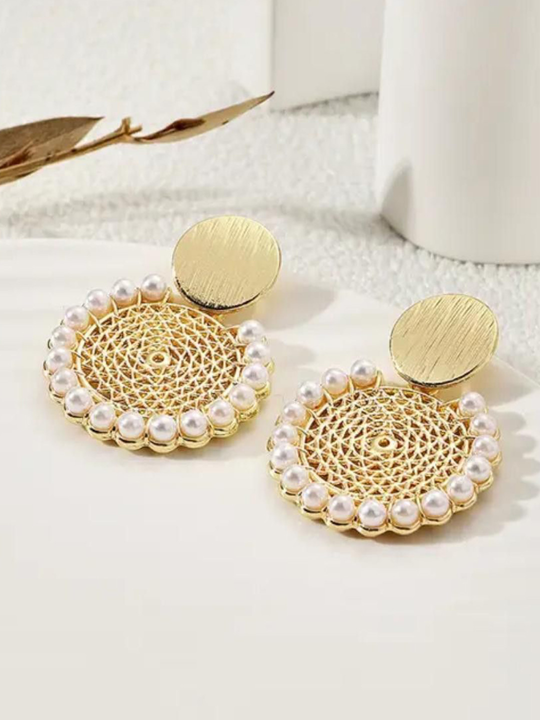 SZN Korean Artificial Beads Beaded Chandelier Contemporary Drop Earrings