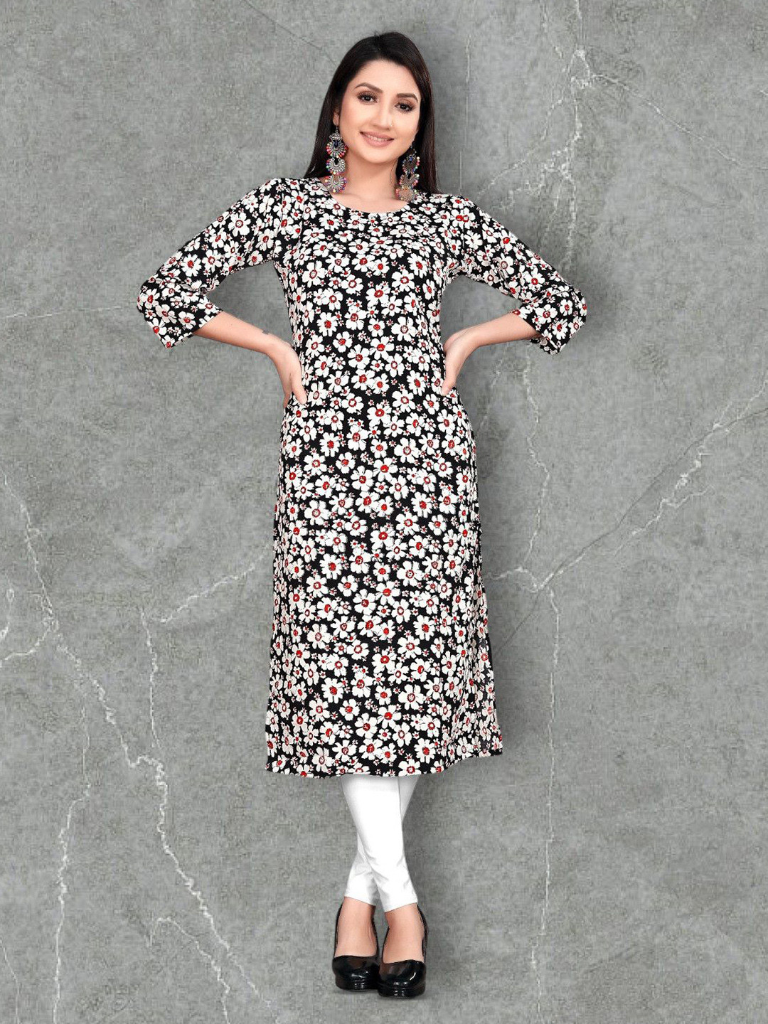 Fabtown Women Printed Straight Kurta