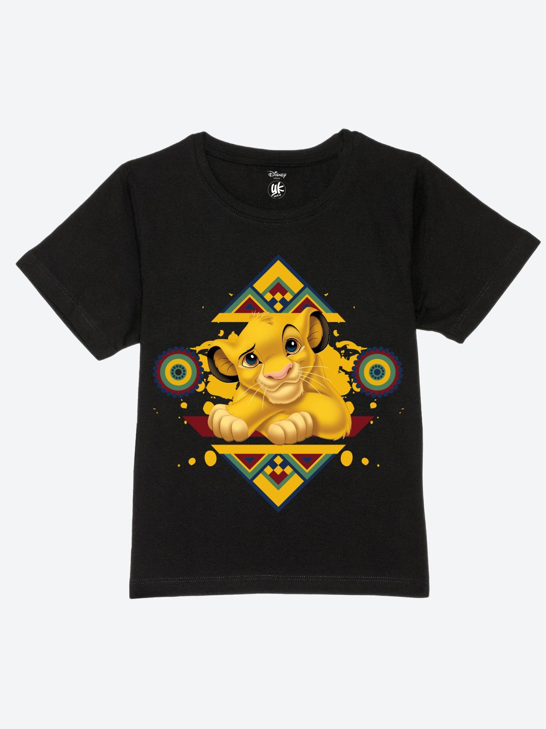 YK Disney Boys Graphic Printed Lilo & Stitch Pure Cotton T-shirt