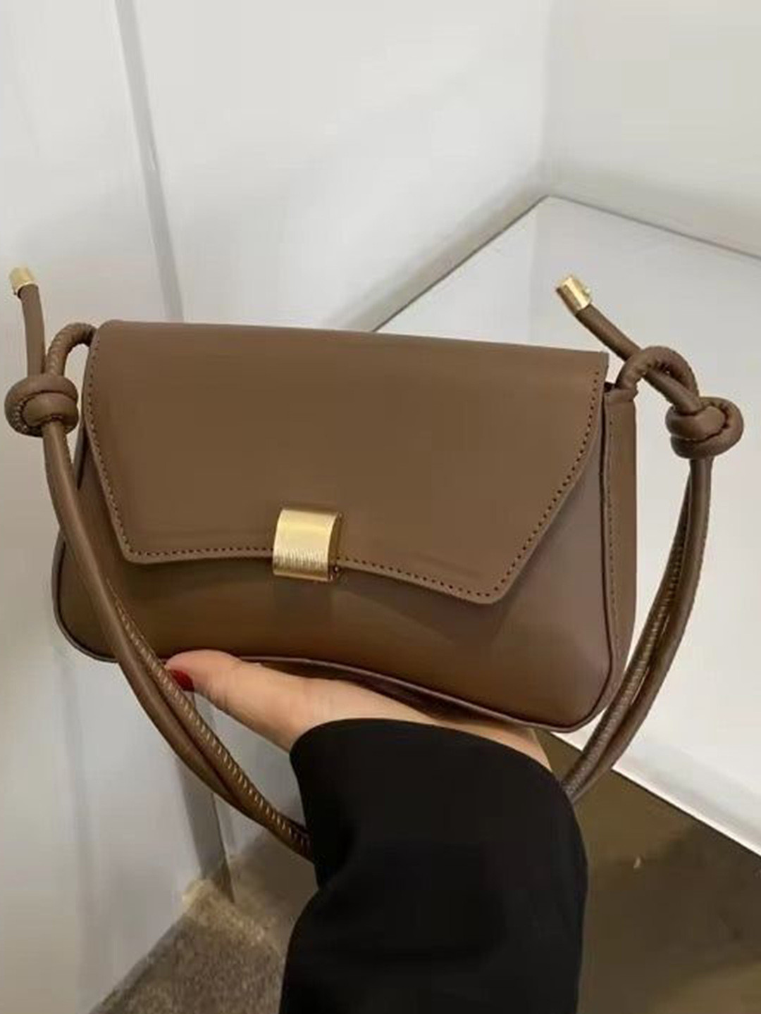 THEPANDASTOREE Flap Crossbody Sling Bag with Bow Detail