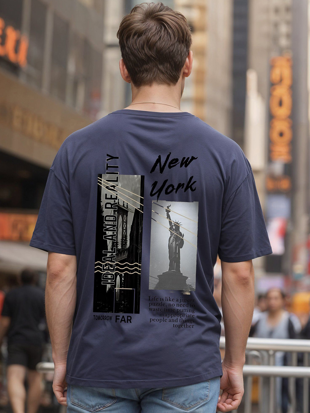 SMARTEES Graphic Printed Oversize Cotton T-shirt