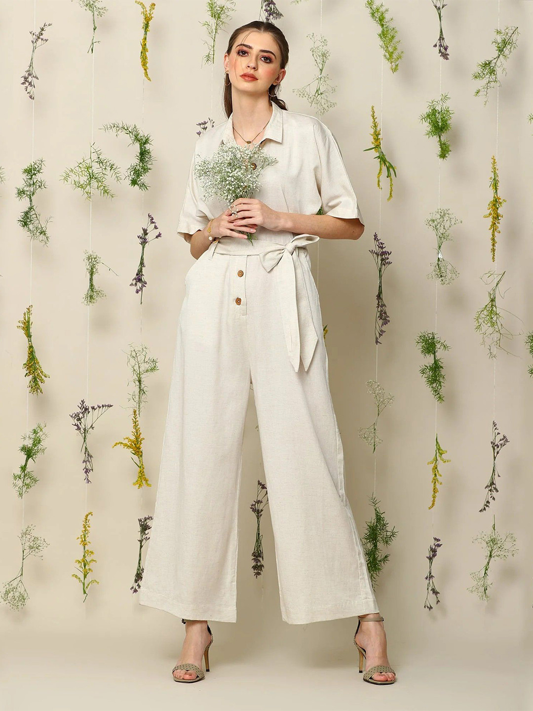Saltpetre women cream Jumpsuits