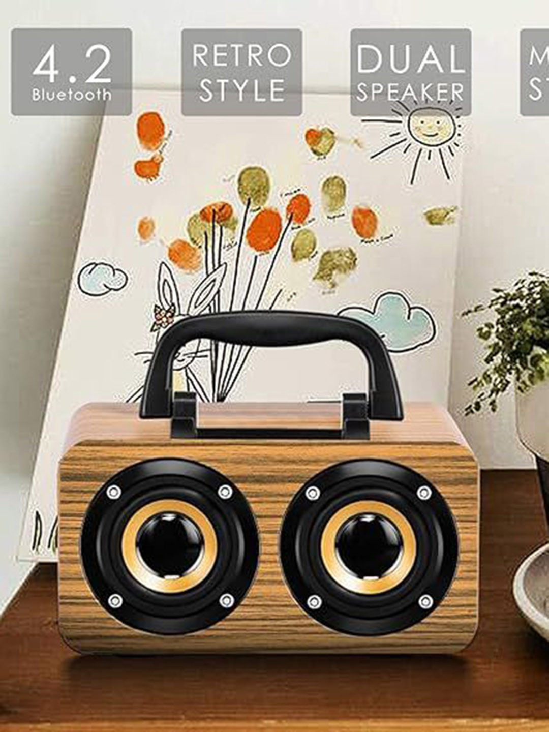 Walrus Boombox Wireless Speaker With Upto 10-Hour Playing Time