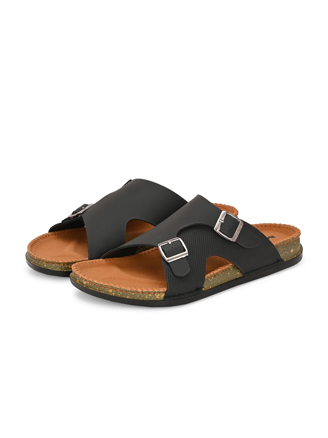 BOLTAGO Men Comfort Sandals With Buckle Detail