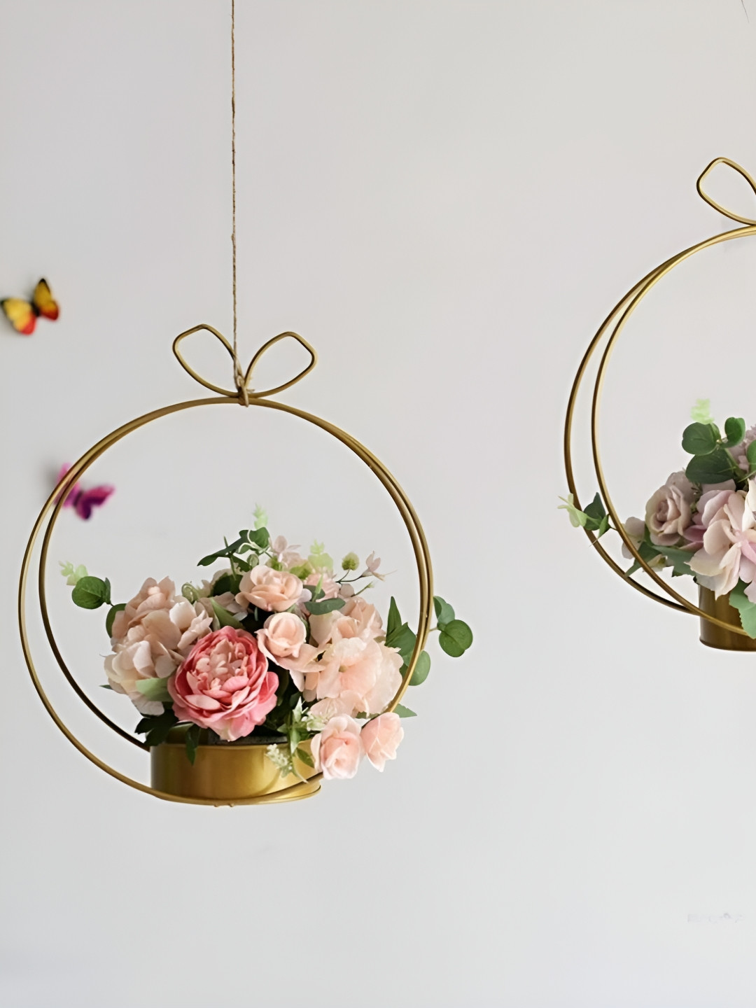 Vespers Set Of 2 Gold-Tone Vases