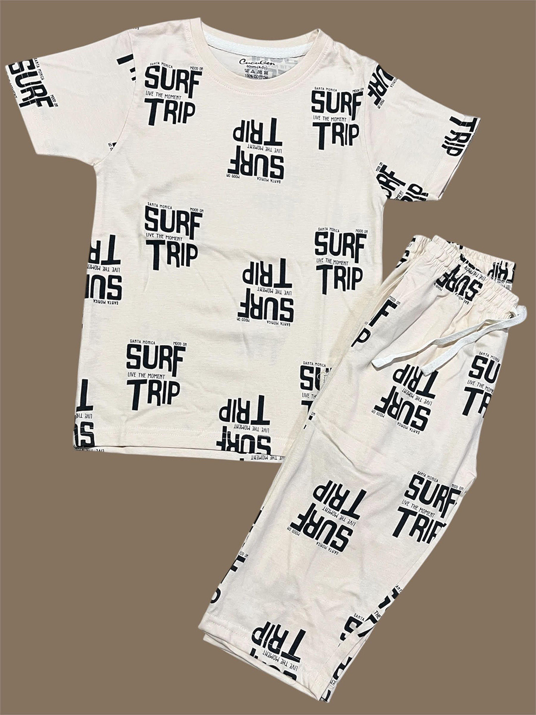 CUCUMBER Unisex Kids Printed T-shirt with Capris