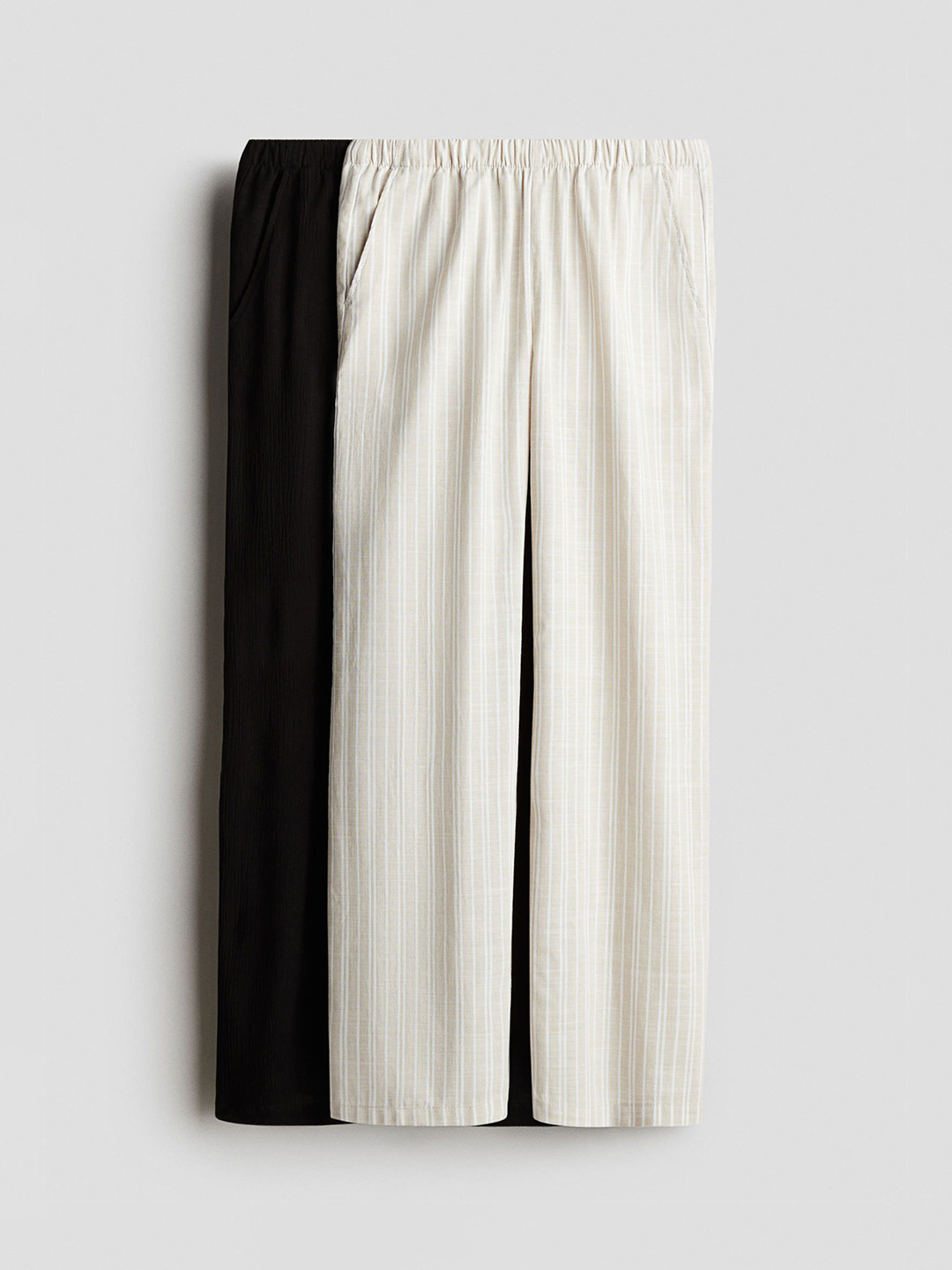 H&M 2-Pack Wide Leg Trousers