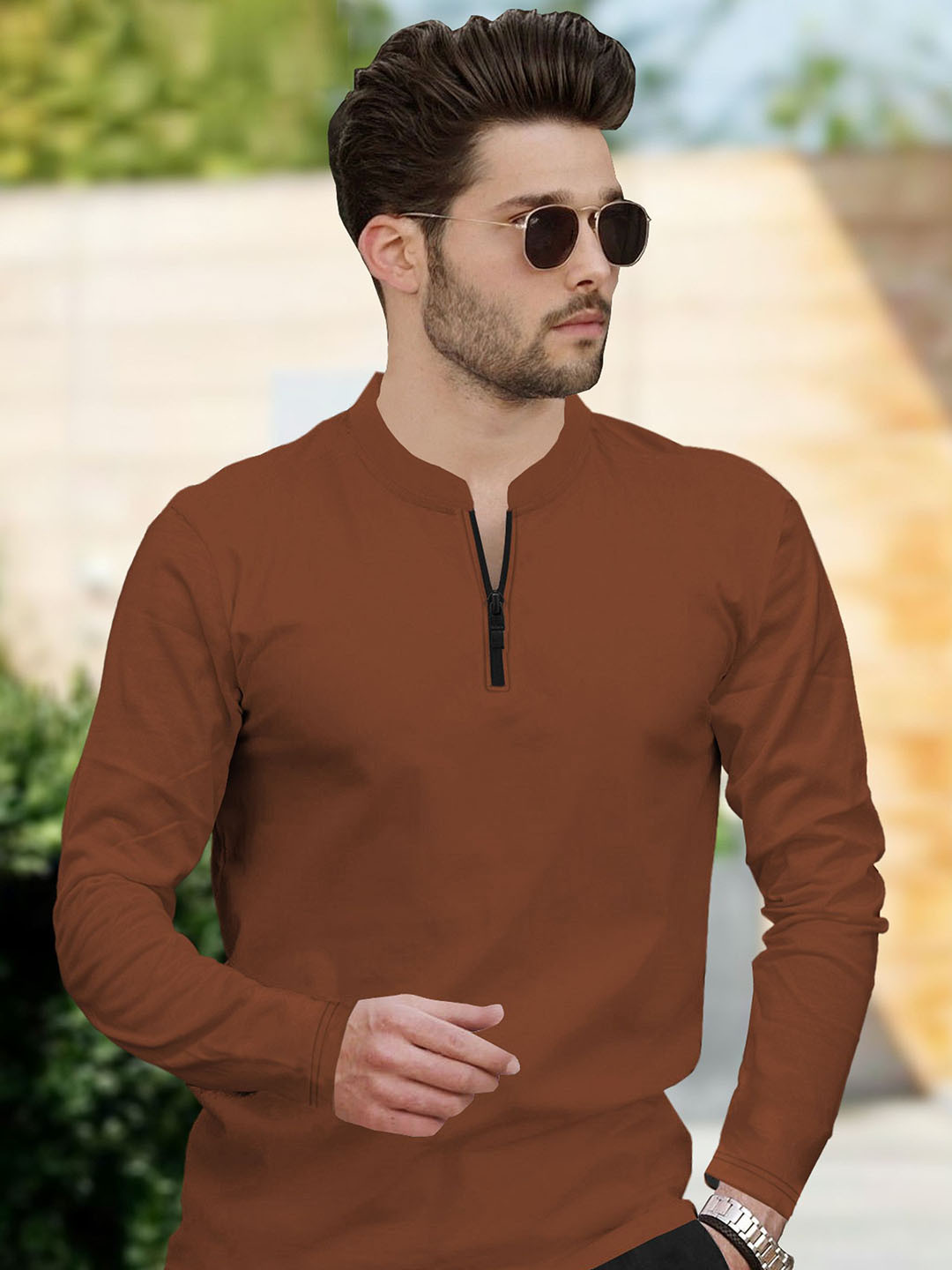 Mandarin Collar Flipkart Cricket Jersey TRIPR Mandarin Collar Long