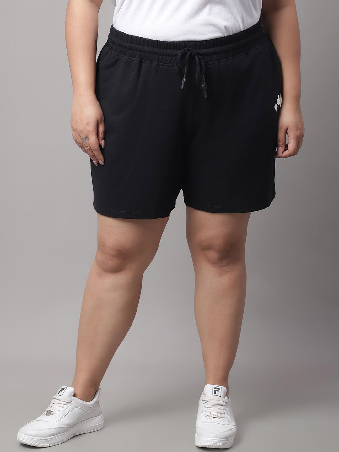 Moonaa Fashion Women Mid-Rise Cotton Cycling Sports Shorts