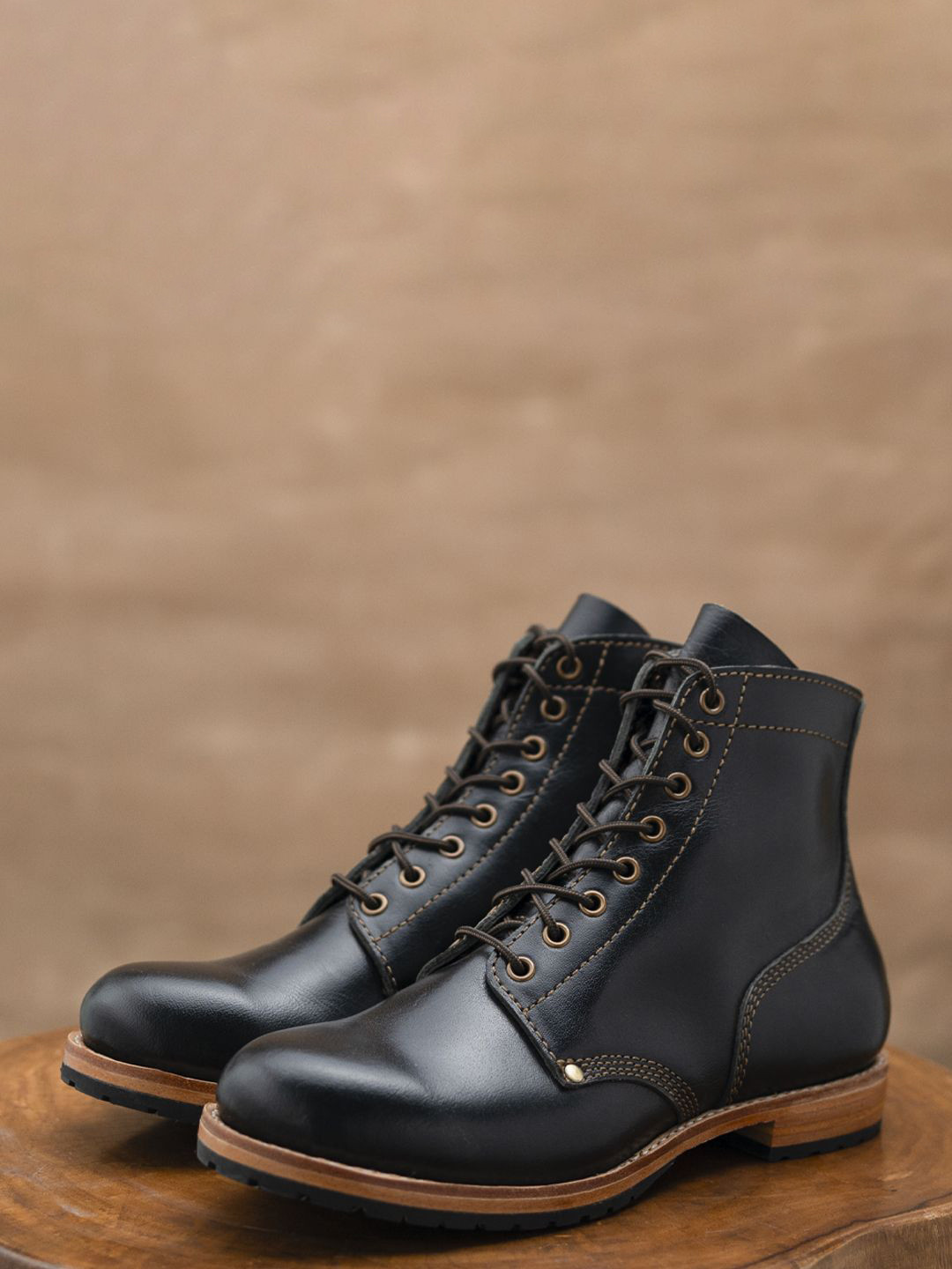 Craft & Glory Men Block-Heeled Boots