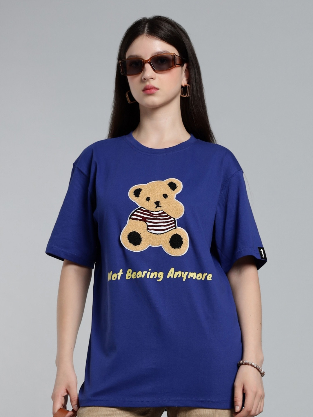 The Sea Horse Printed Extended Sleeves Pure Cotton T-shirt