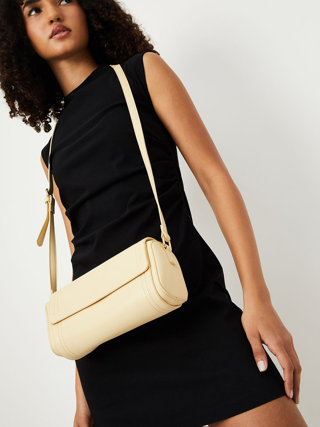max Women Solid Crossbody Sling Bag
