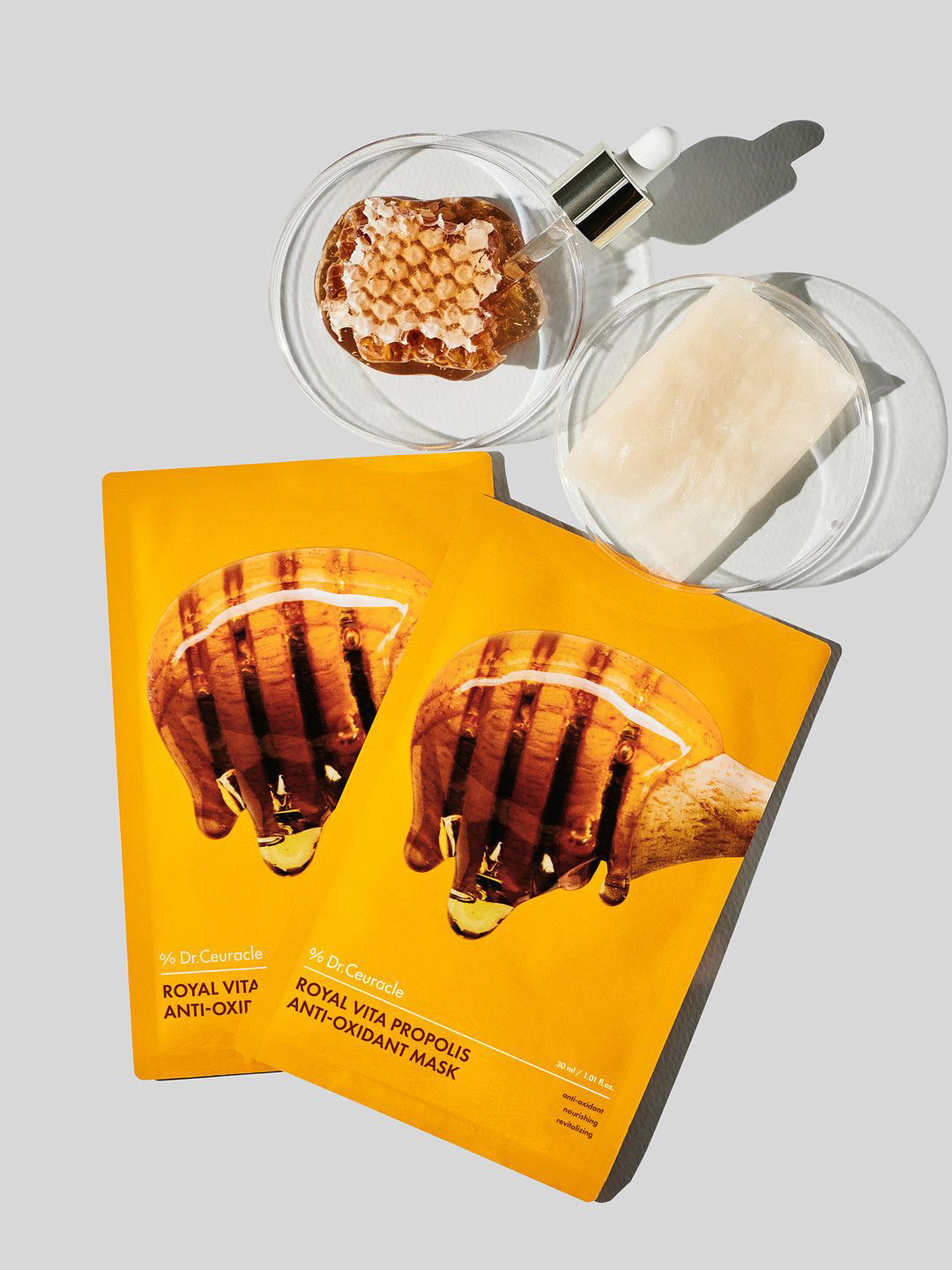 Dr.Ceuracle Set of 10 Royal Vita Propolis Antioxidant Sheet Mask