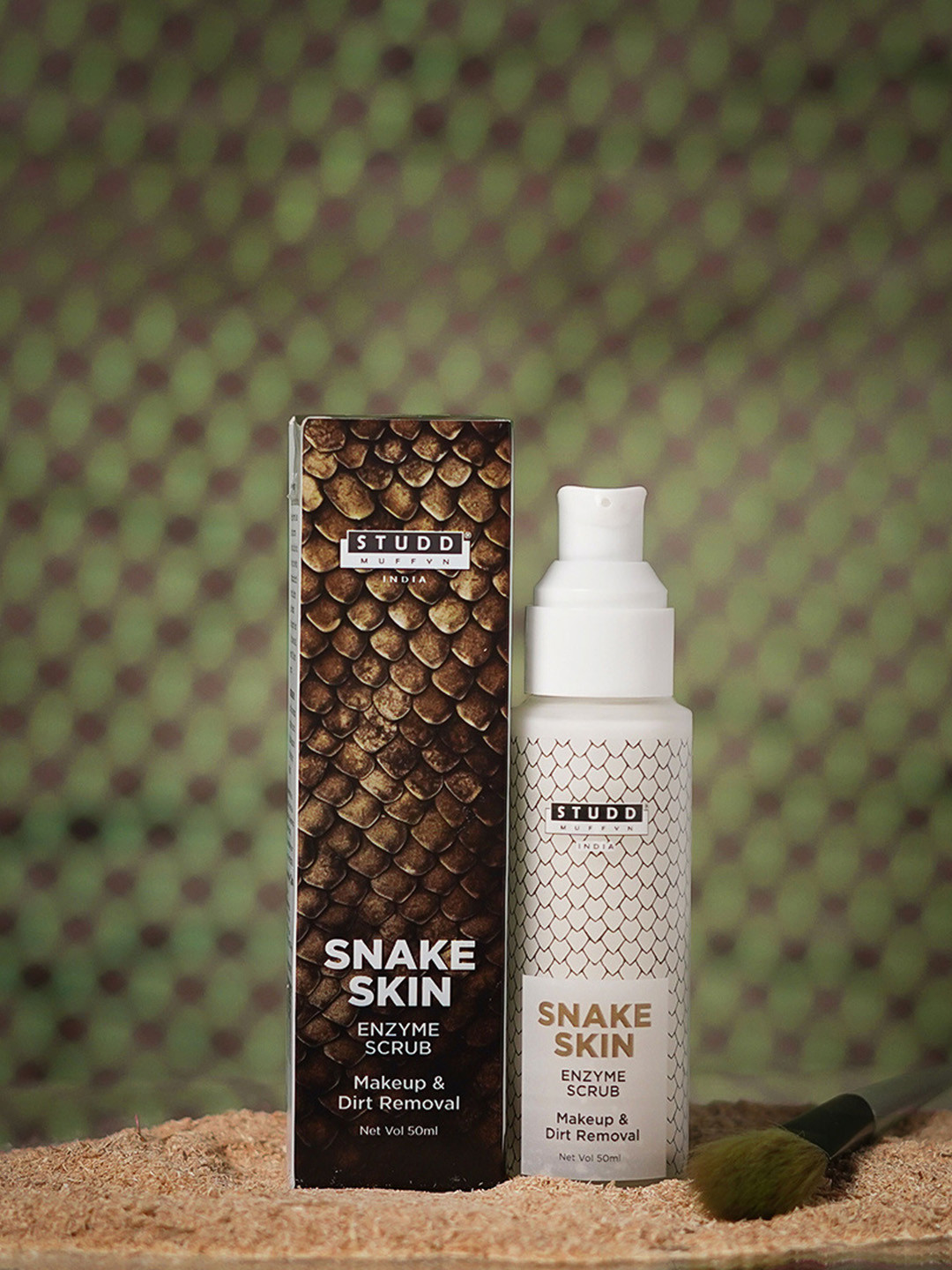 Studd Muffyn Snake Enzyme Dirt & Makeup Removal Face Scrub- 50 ml