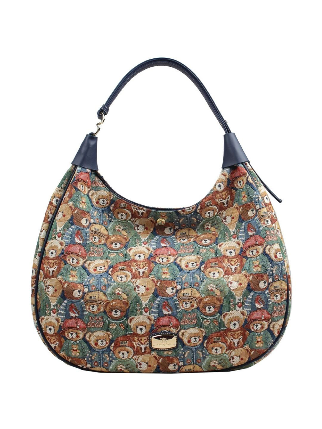 Henney Bear Women Graphic Shopper Hobo Bag