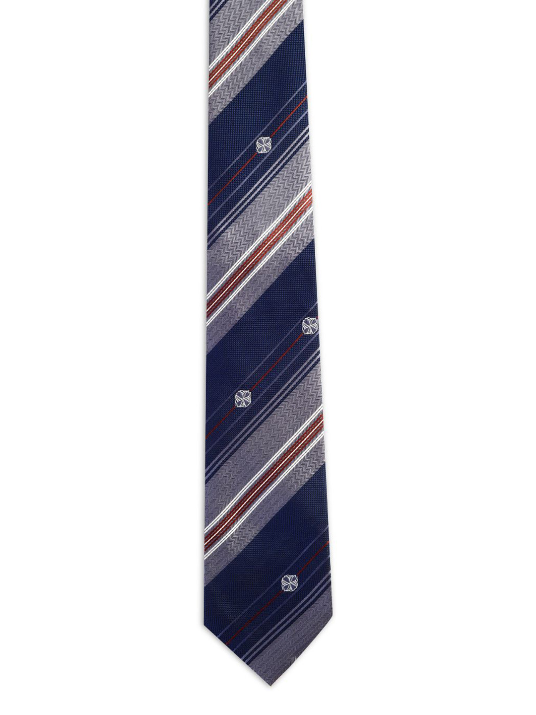 ALZ Men Striped Skinny Tie Crafted in Premium Microfibre