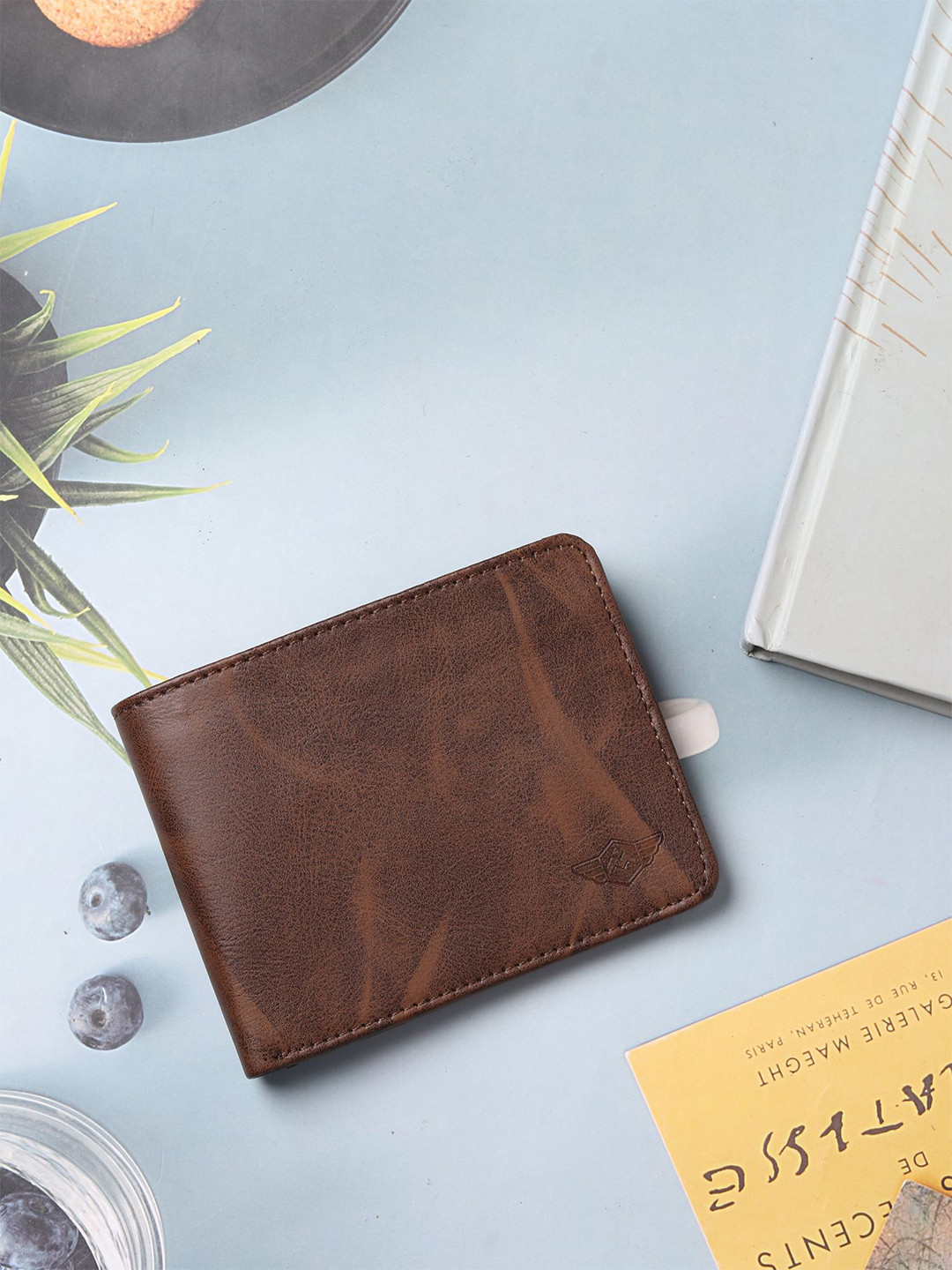 Metronaut Men Brand Logo Two Fold Short Wallet