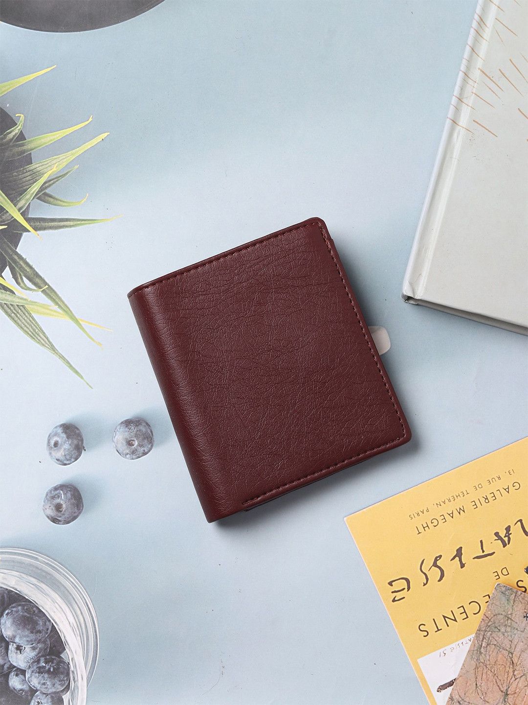 Metronaut Men PU Flap Coin Pocket Two Fold Wallet