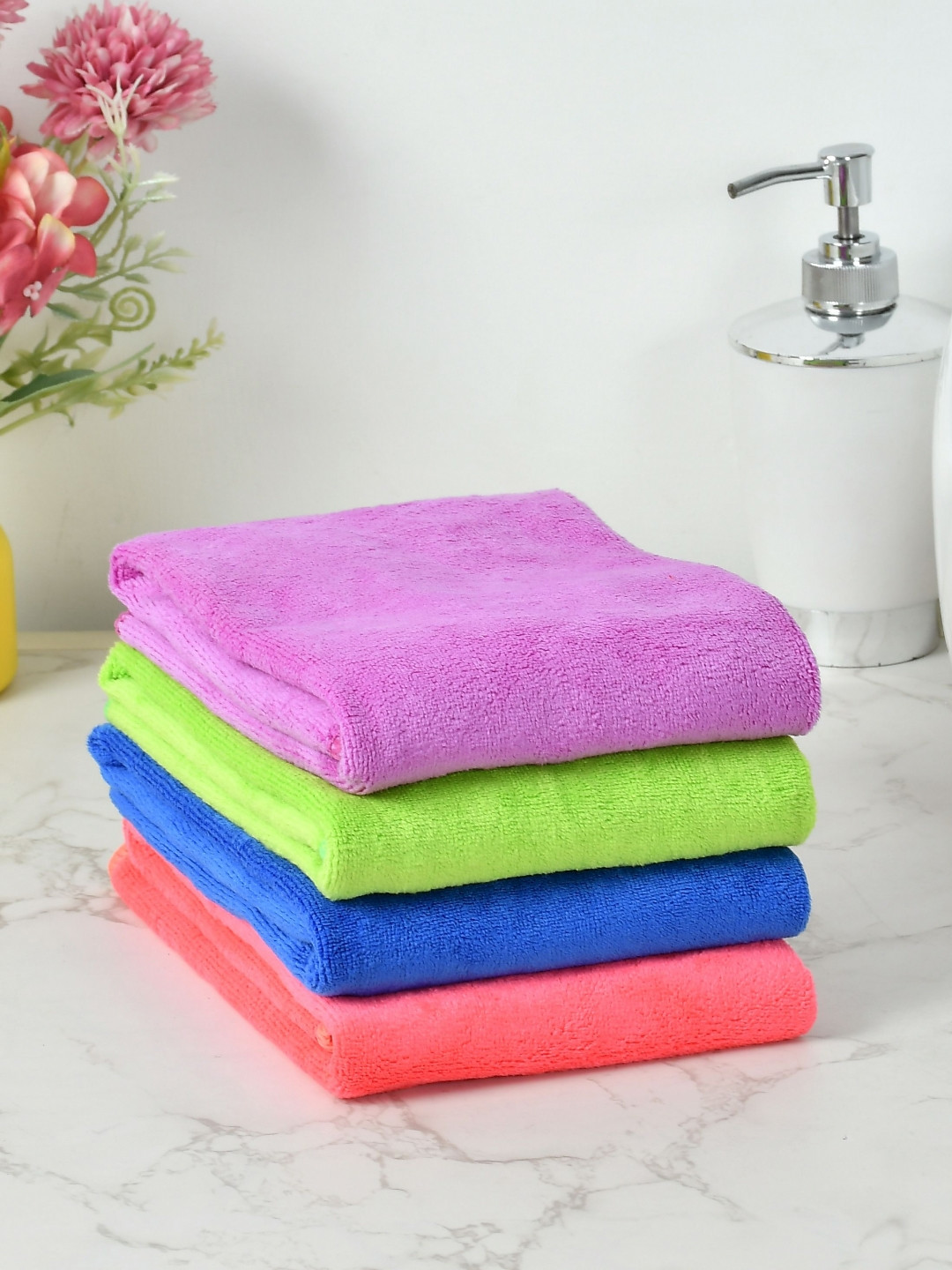 Cotton Bolls Textiles Set Of 4 400 Gsm Hand Towels
