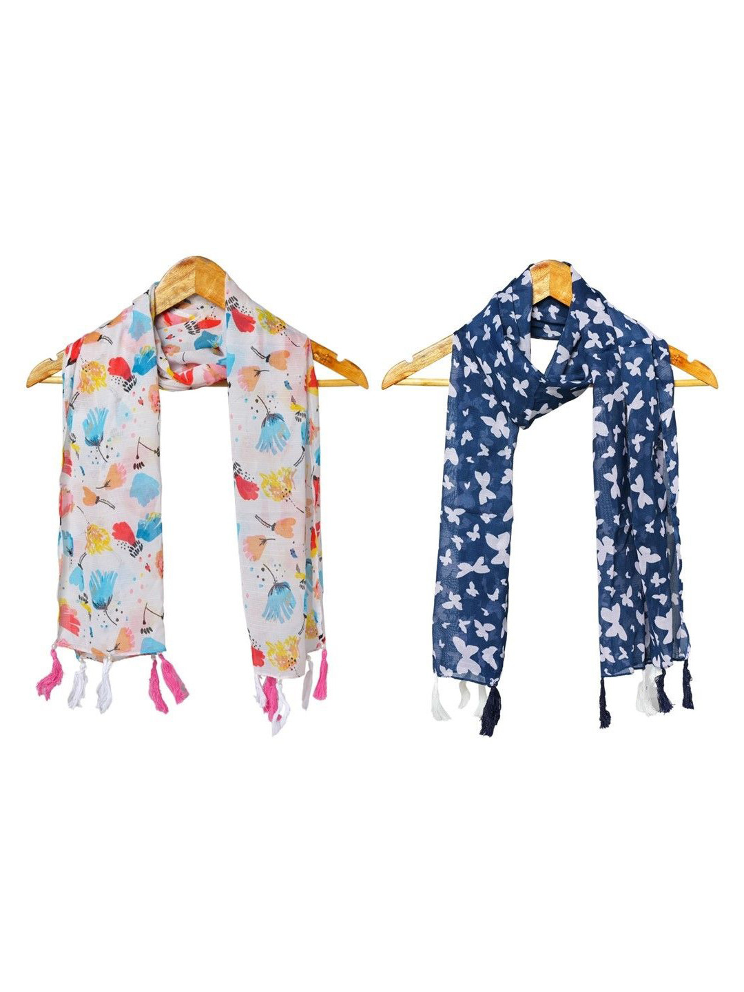 StoleVilla Women Floral Chiffon Printed Stole