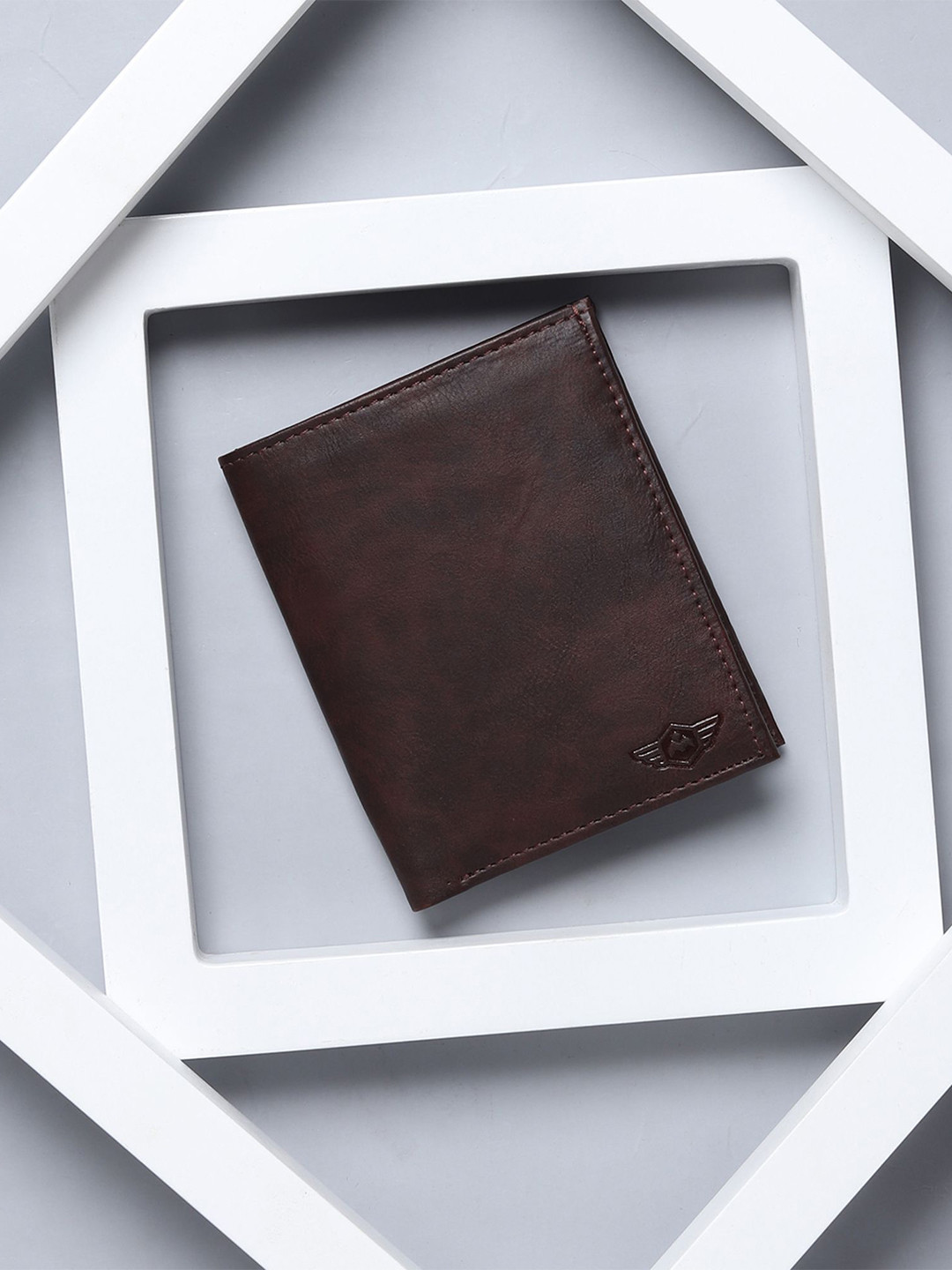 Metronaut Men Brand Logo Two Fold Short Wallet