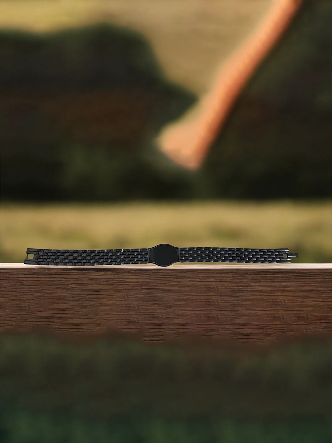 Nitant Men Glass Cut Link Bracelet