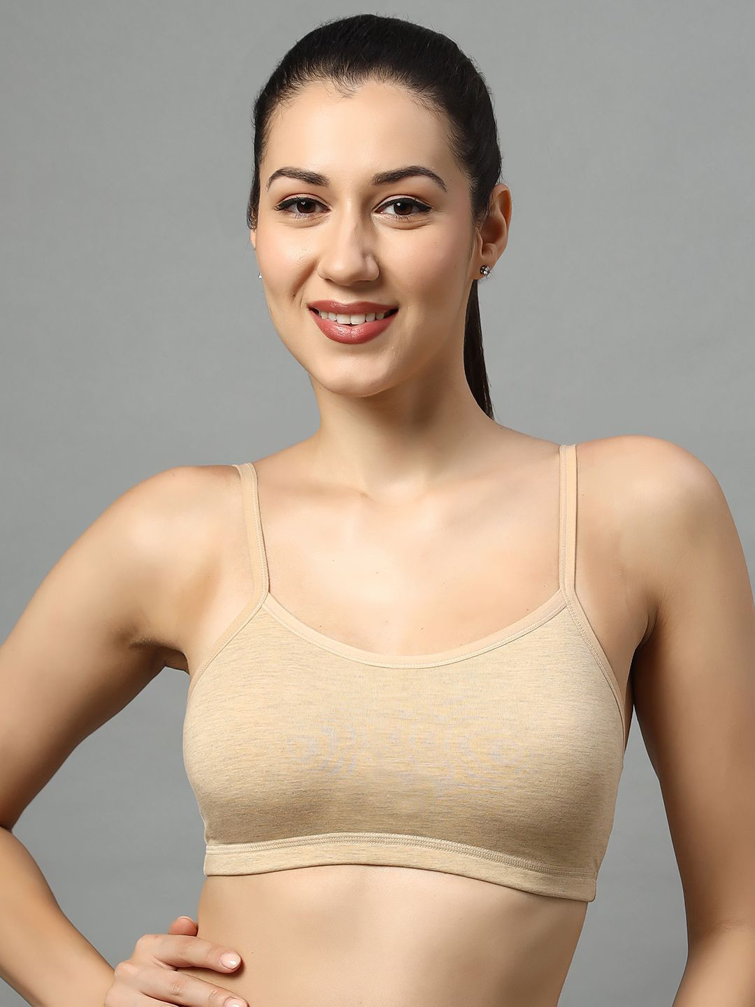 Luxora Women Full Coverage Non Padded Non-Wired Cotton Workout Bra