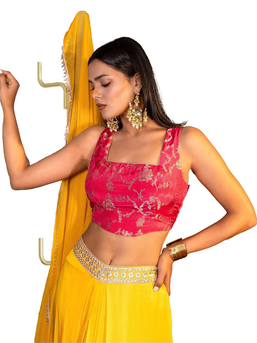 THE BEHRUZ THEORY Embroidered Sequinned Ready to Wear Lehenga & Blouse With Dupatta