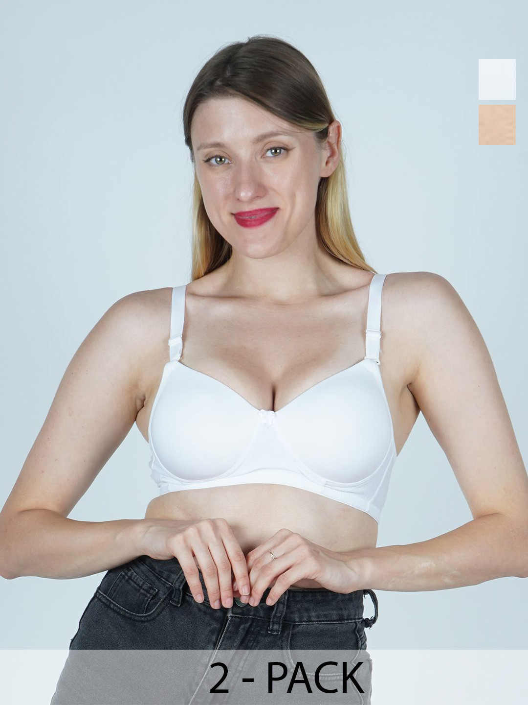 SHYAM SONS FLAIR Bra Solid Lightly Padded Super Support Bra