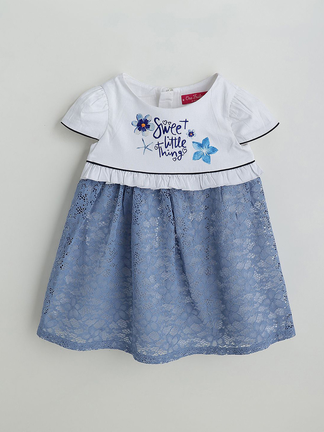 One Friday Baby Girls Multi Lace Dress
