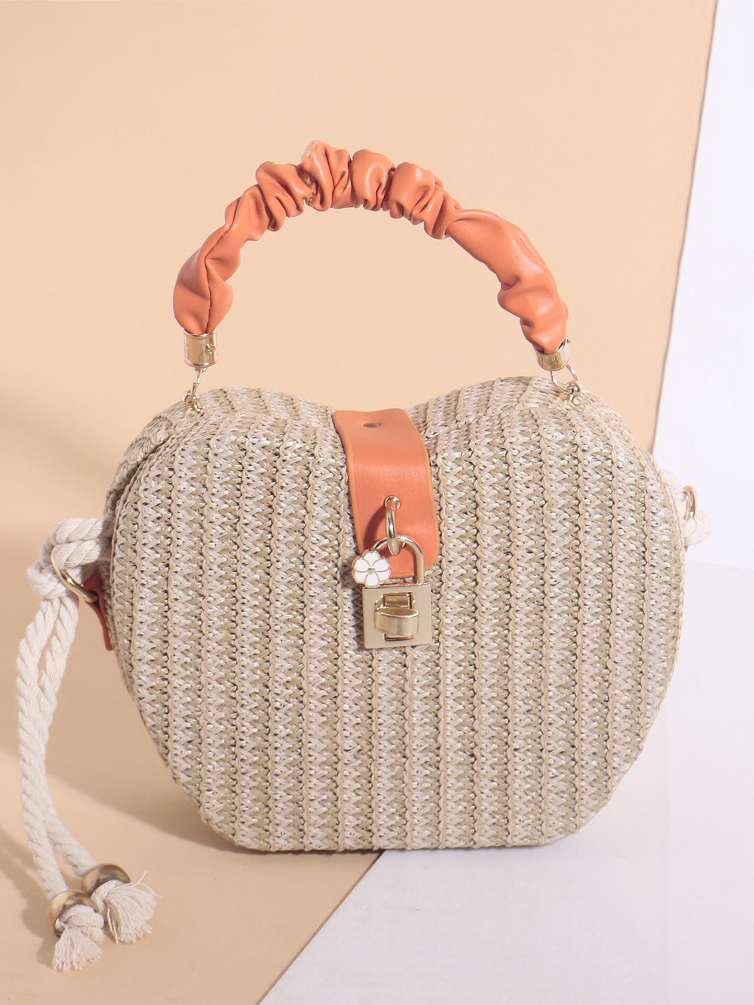 TREASO CLOSET Bucket Rory Sling Bag with Cut Work
