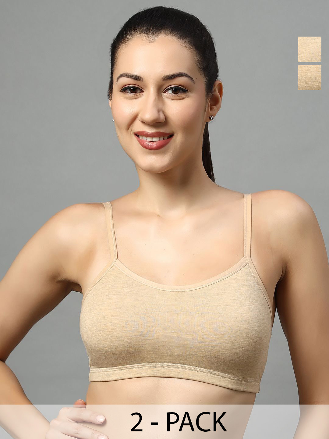 Luxora Pack of 2 Full Coverage Non Padded Everyday Bra