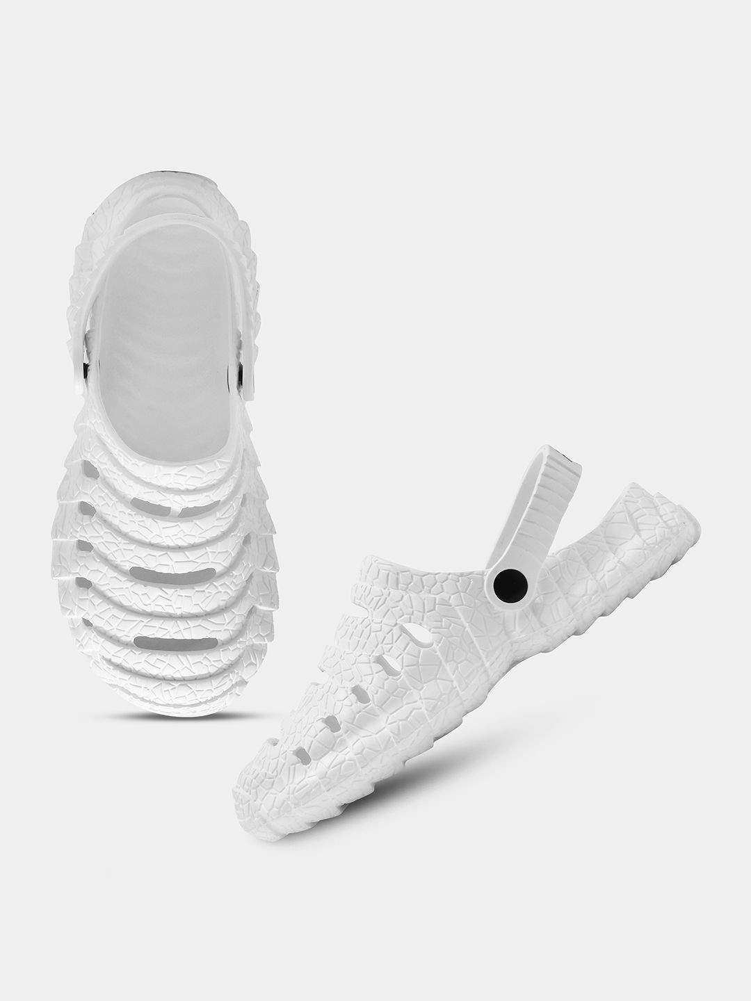 WAVE WALKER Men Rubber Self Design Clogs