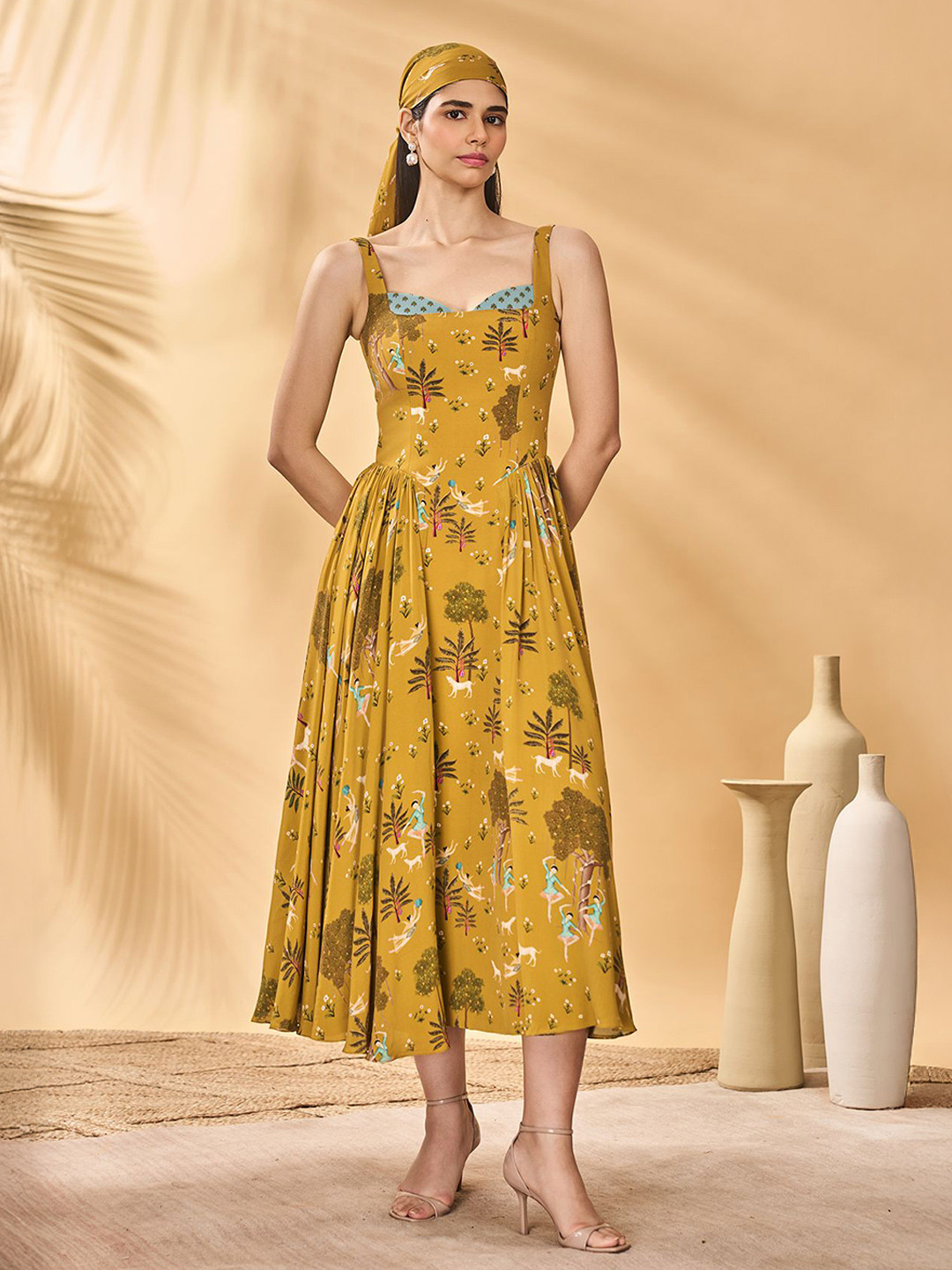 Masaba Women Floral Print Pirouette Picnic Corset Dress