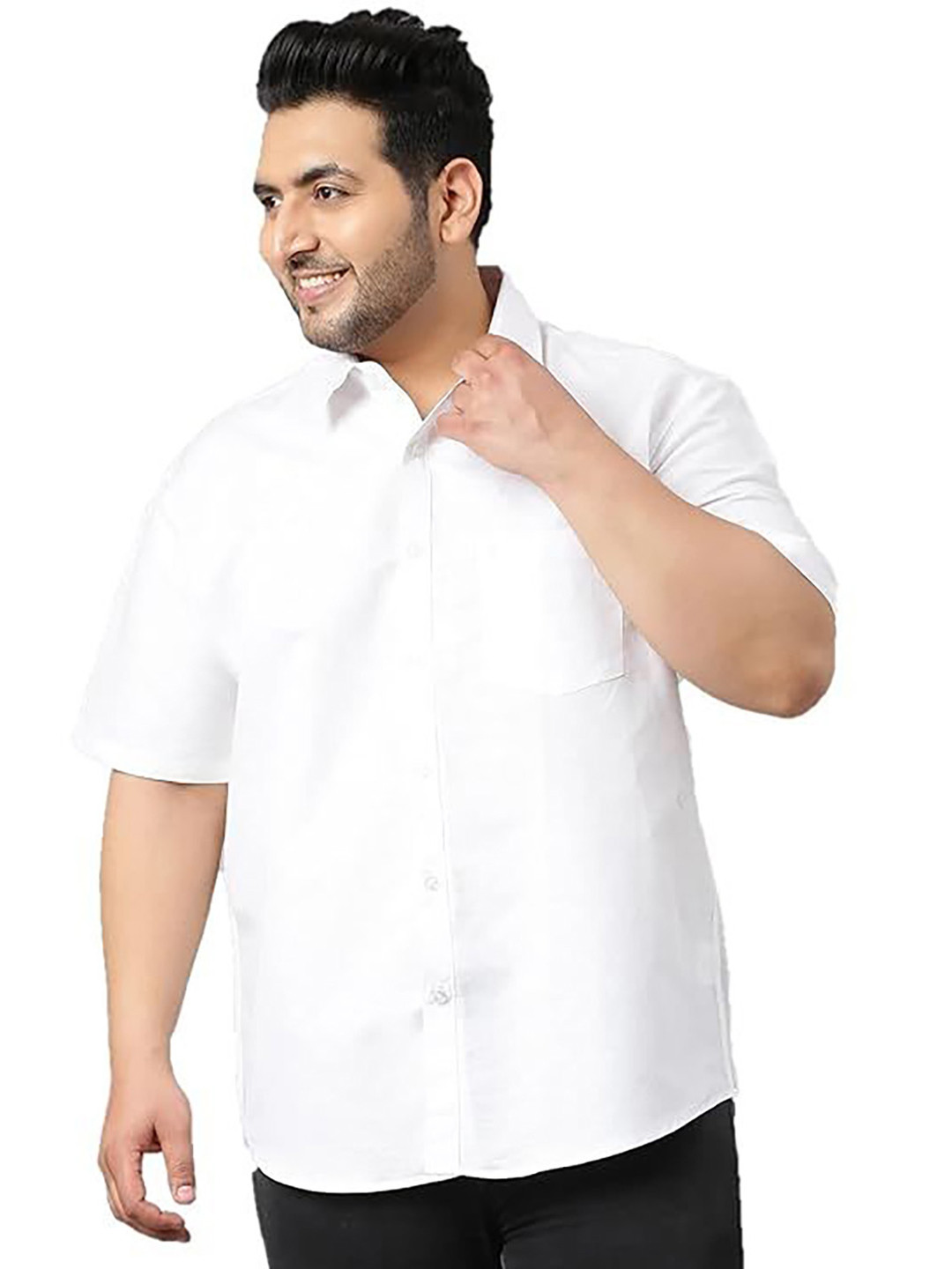 Twist99 Short Sleeves Spread Collar Shirt