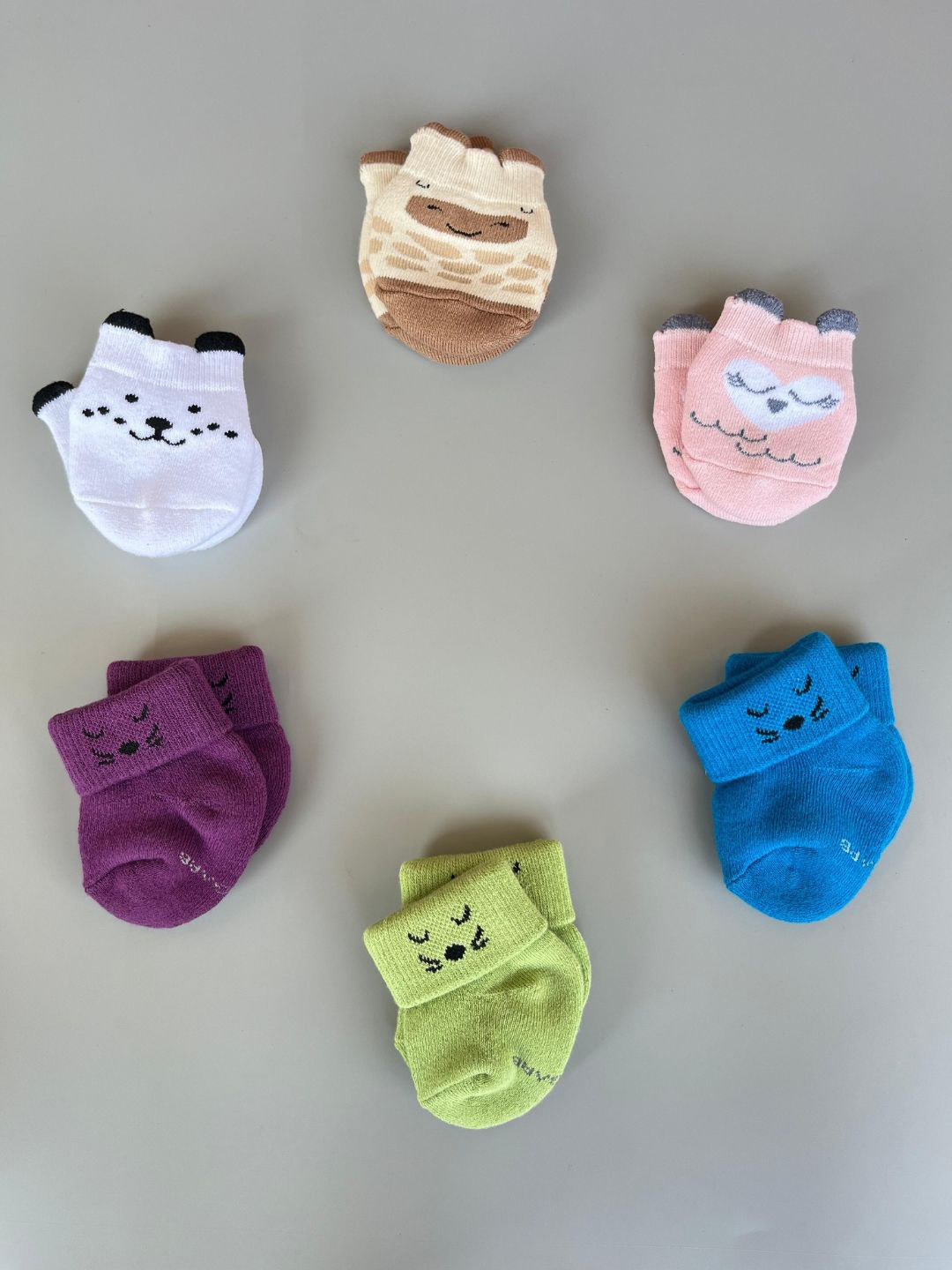 AIR GARB Pack of 6 Patterned Infants Socks