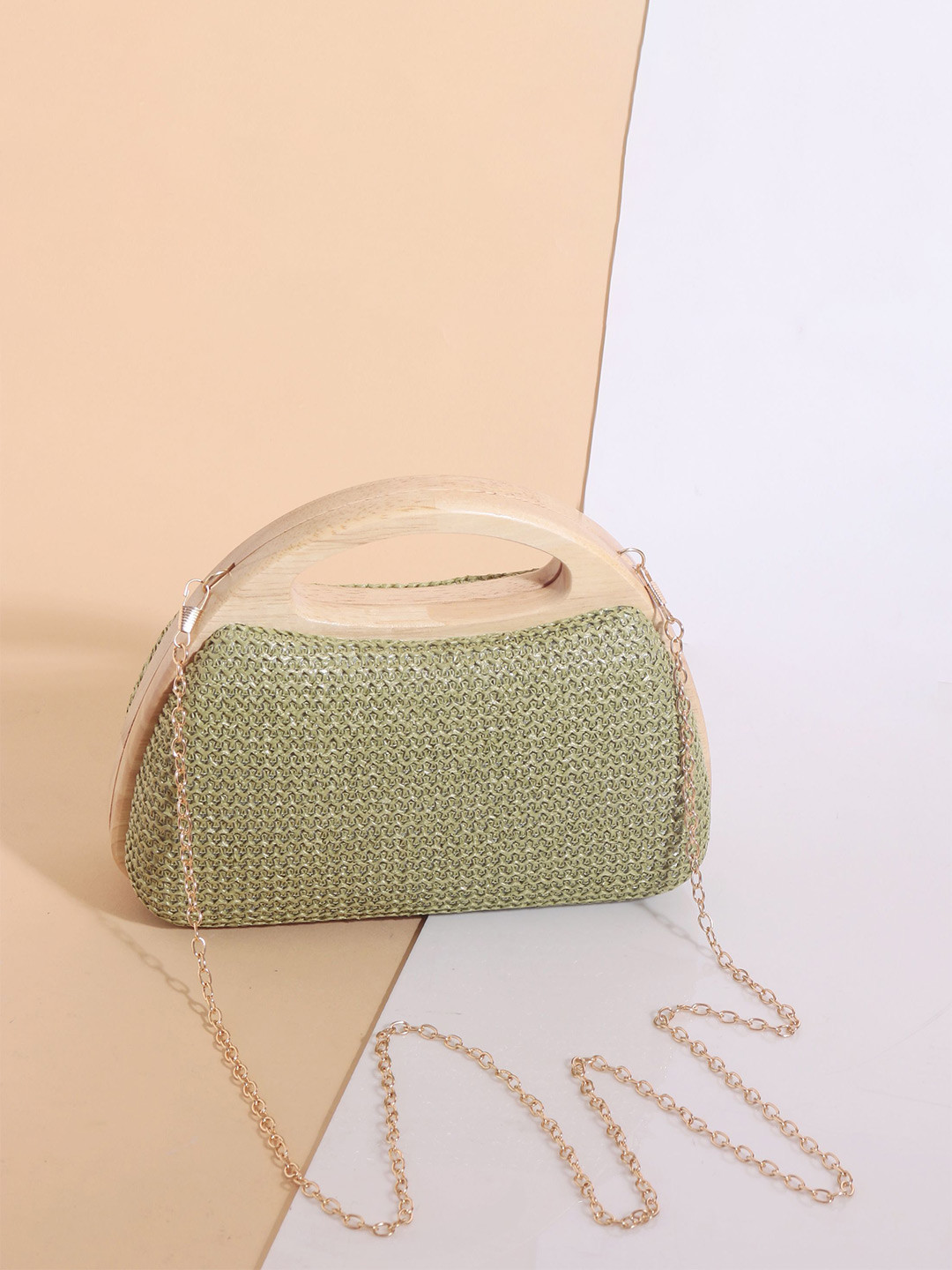 TREASO CLOSET Women LOOM Textured Purse Clutch