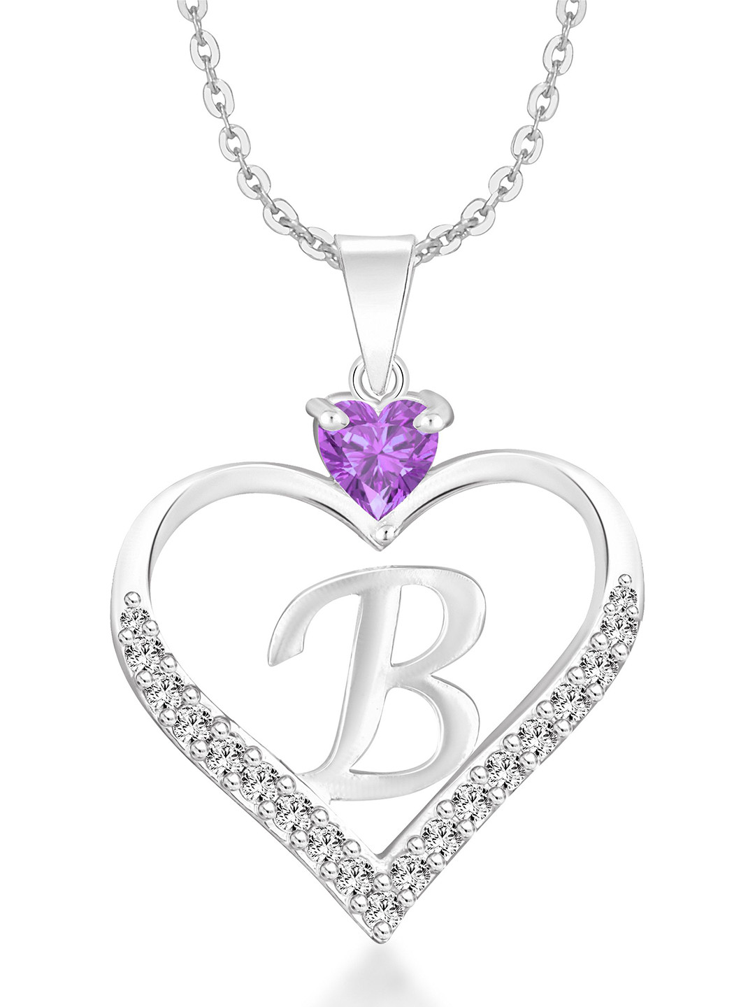 Heer Collection Heart Shaped Pendants with Chains