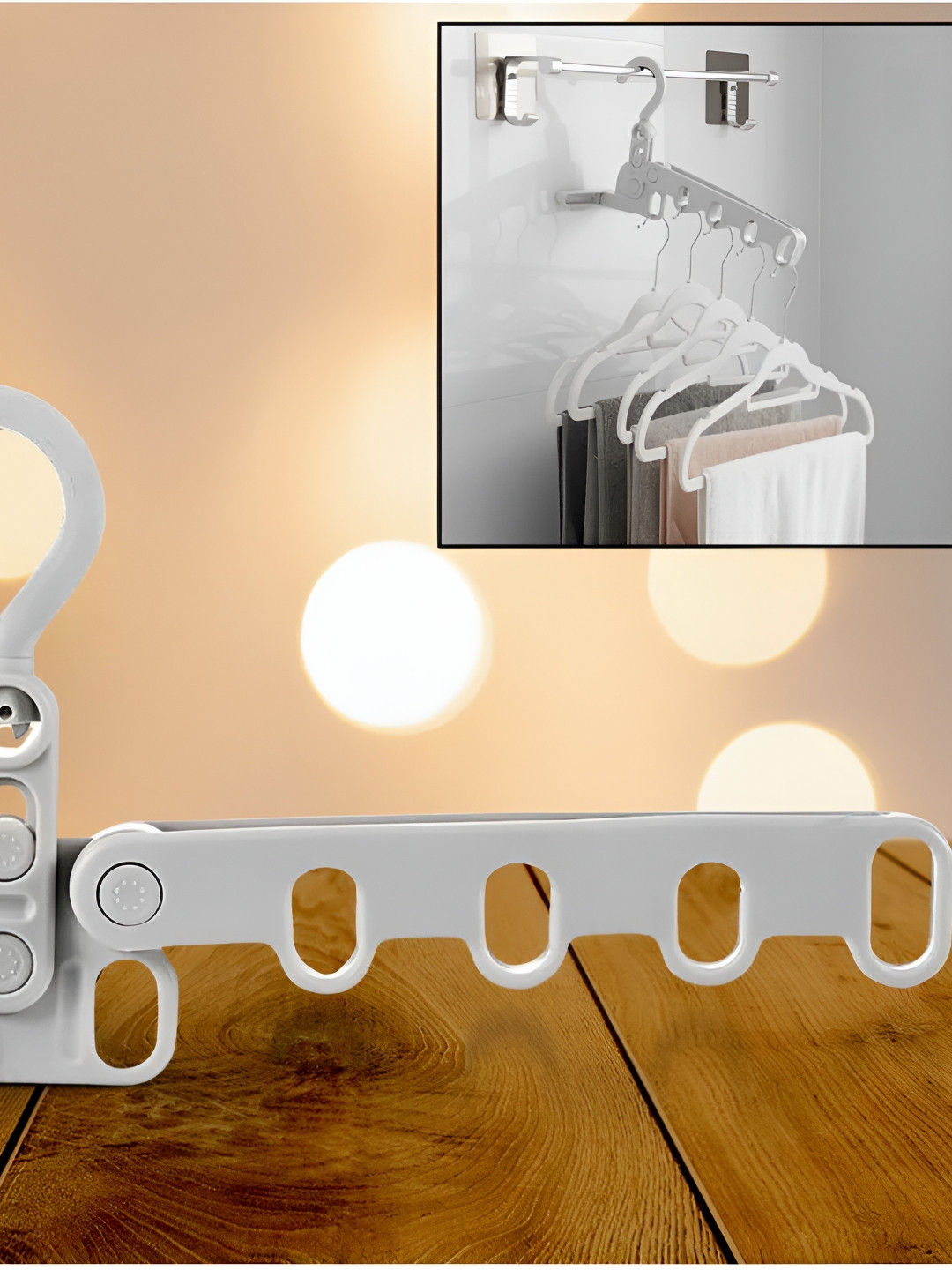 DeoDap 5-Hole Foldable Clothes Hanger