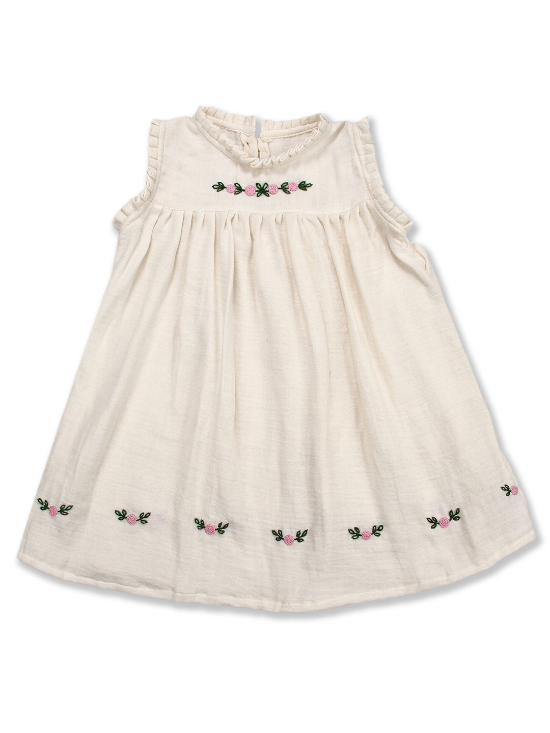 Koala Kidz Girls Embroidered A-Line Dress