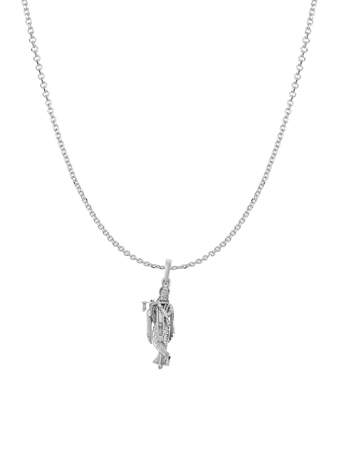 Metronaut 925 Sterling Silver Krishna Pendant With Chain