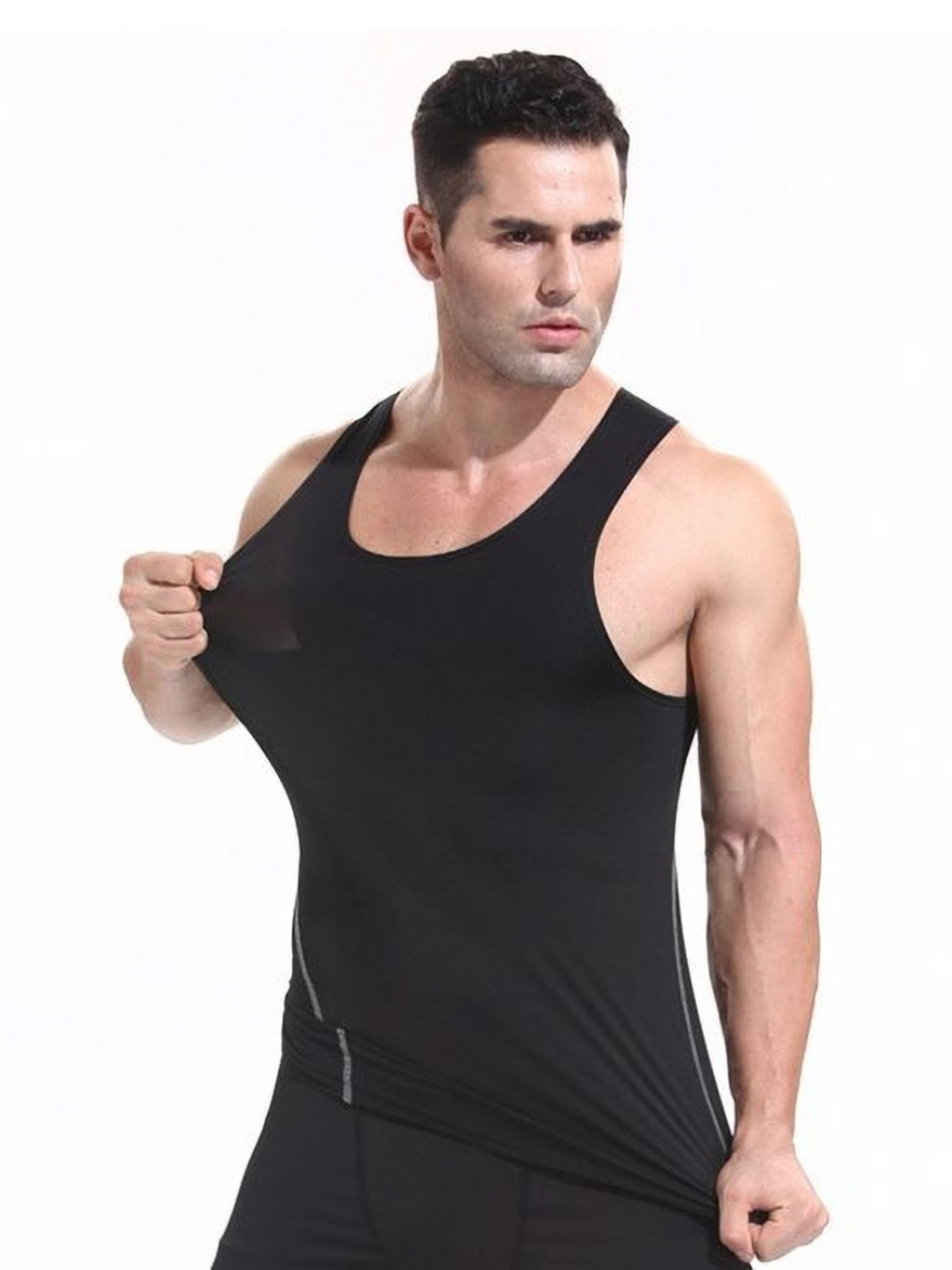 StyleCast x Revolte Round Neck Sleeveless Gym Vest
