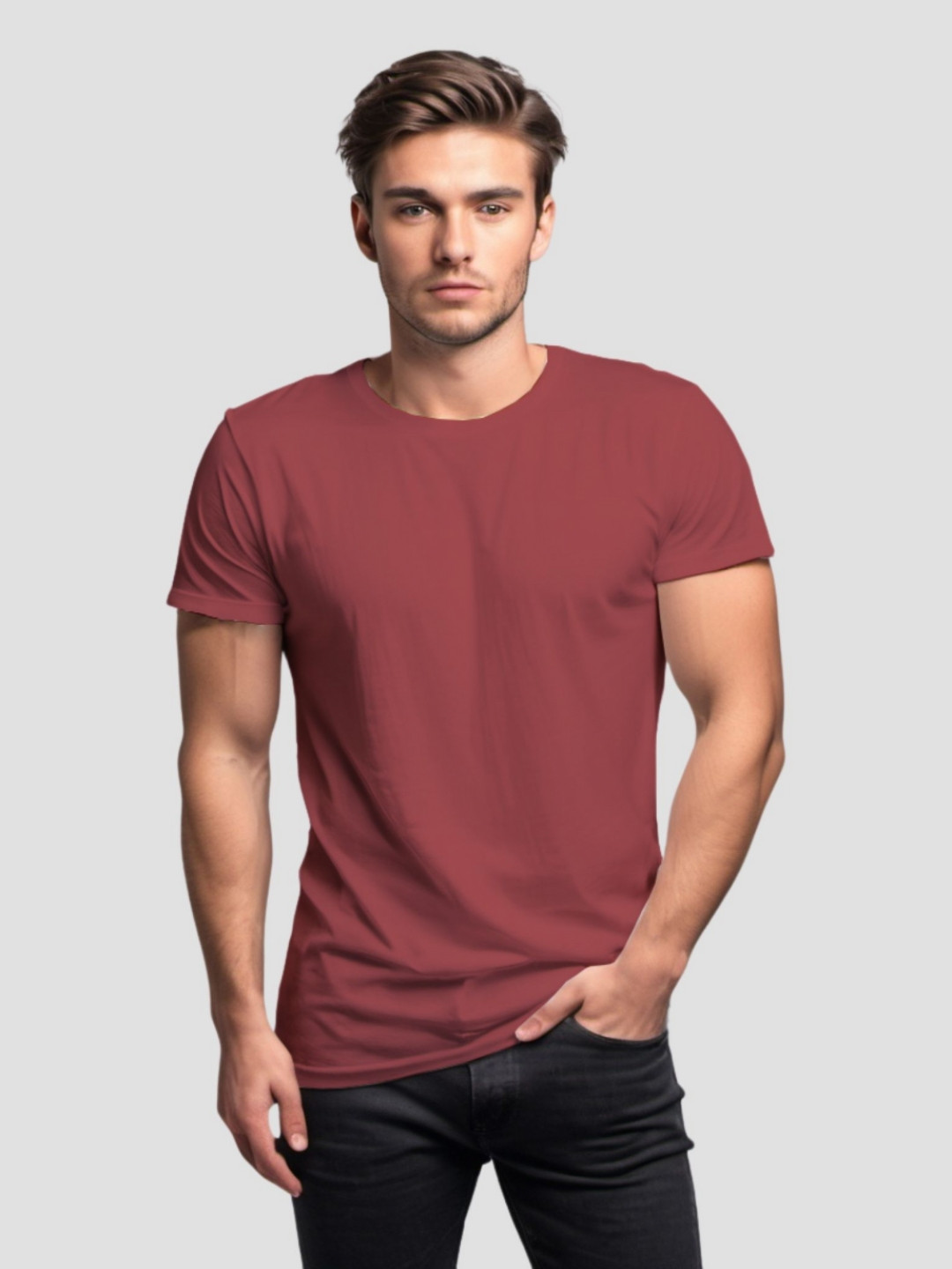 UpClothing Regular Fit Round Neck T-shirt