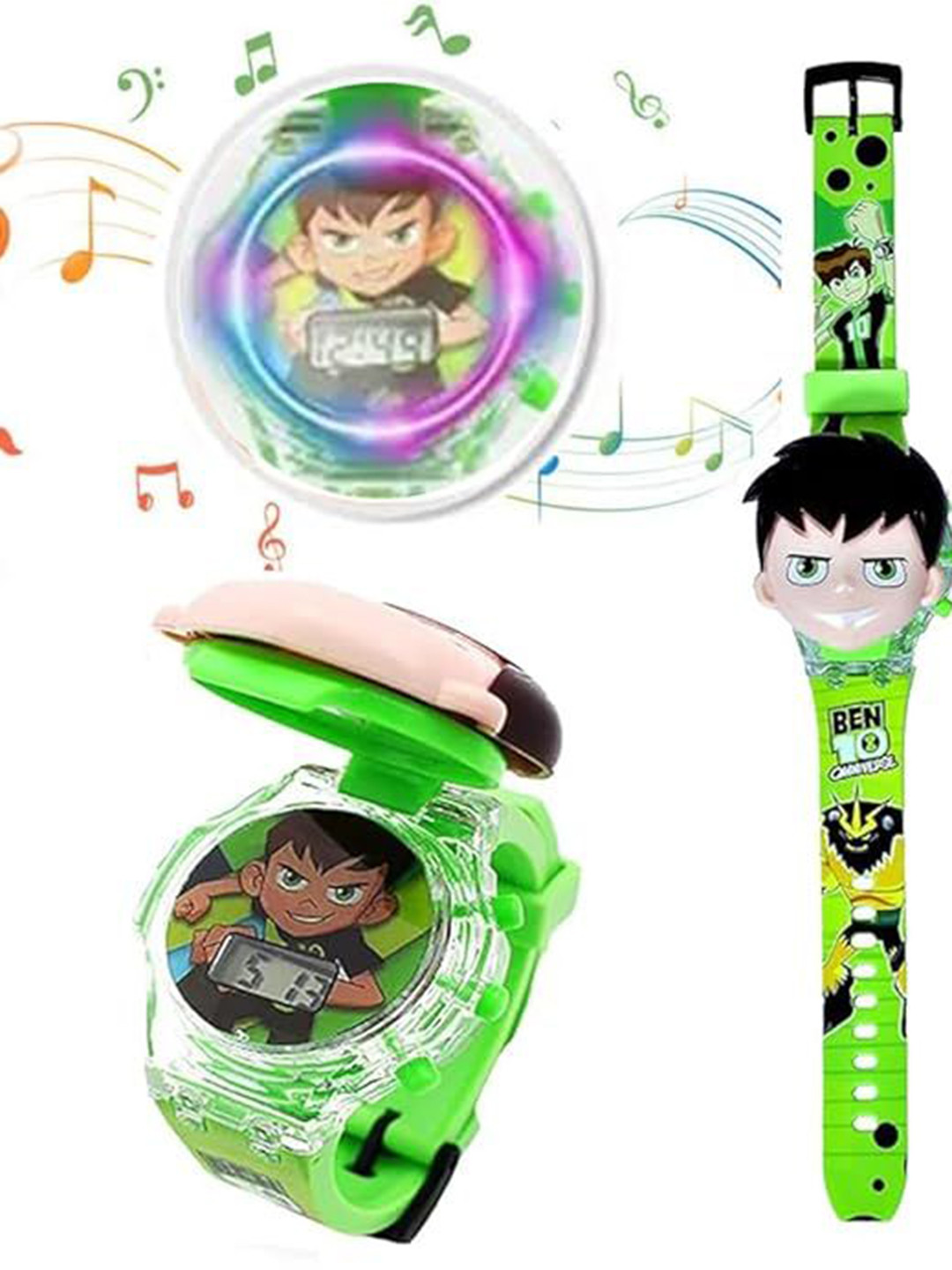 SWADESI STUFF Unisex Kids Dial & Straps Digital Automatic Watch 3D BEN10 9912