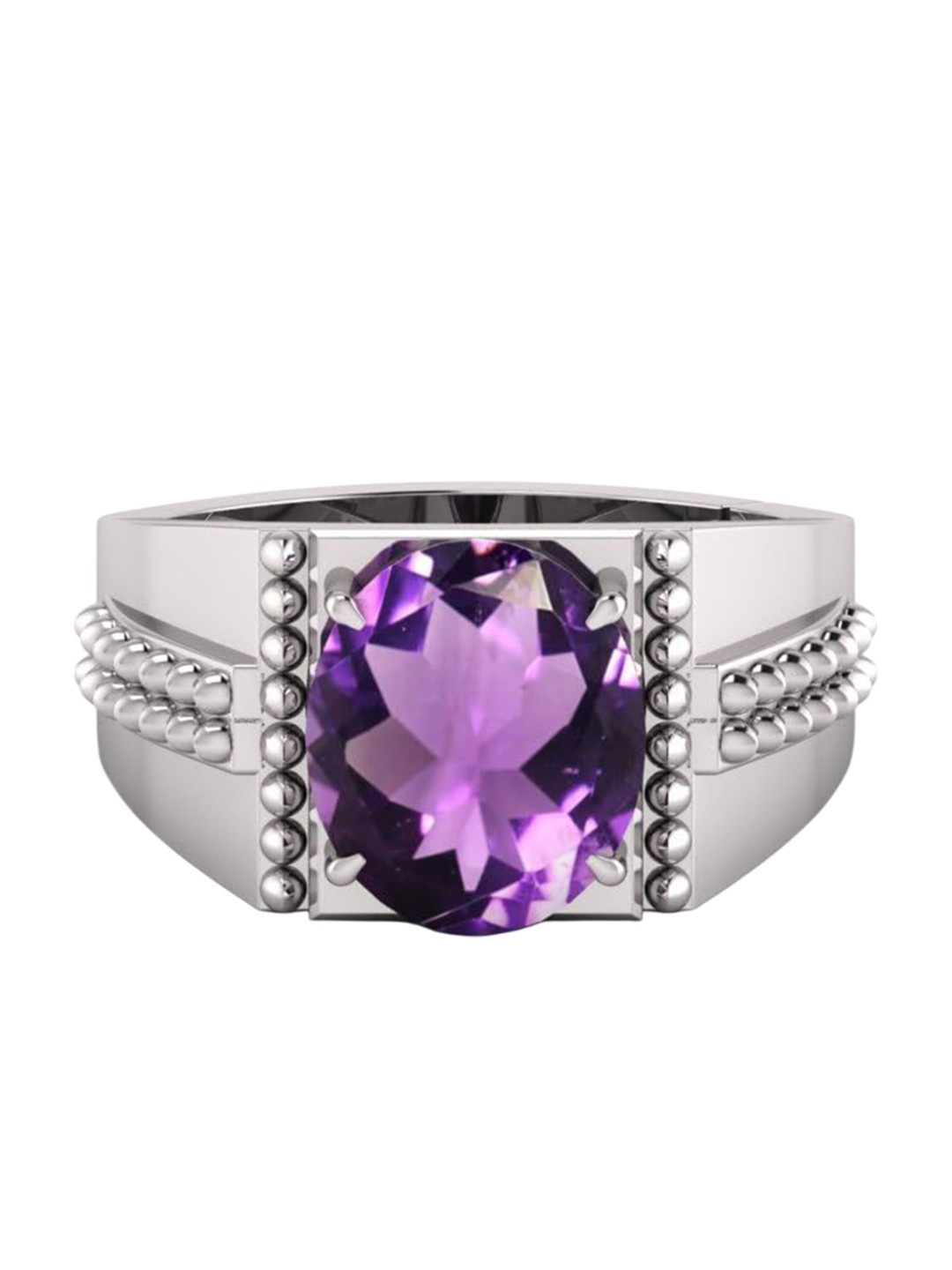 RRVGEM 13.25 Ratti Amethyst Stone Ring