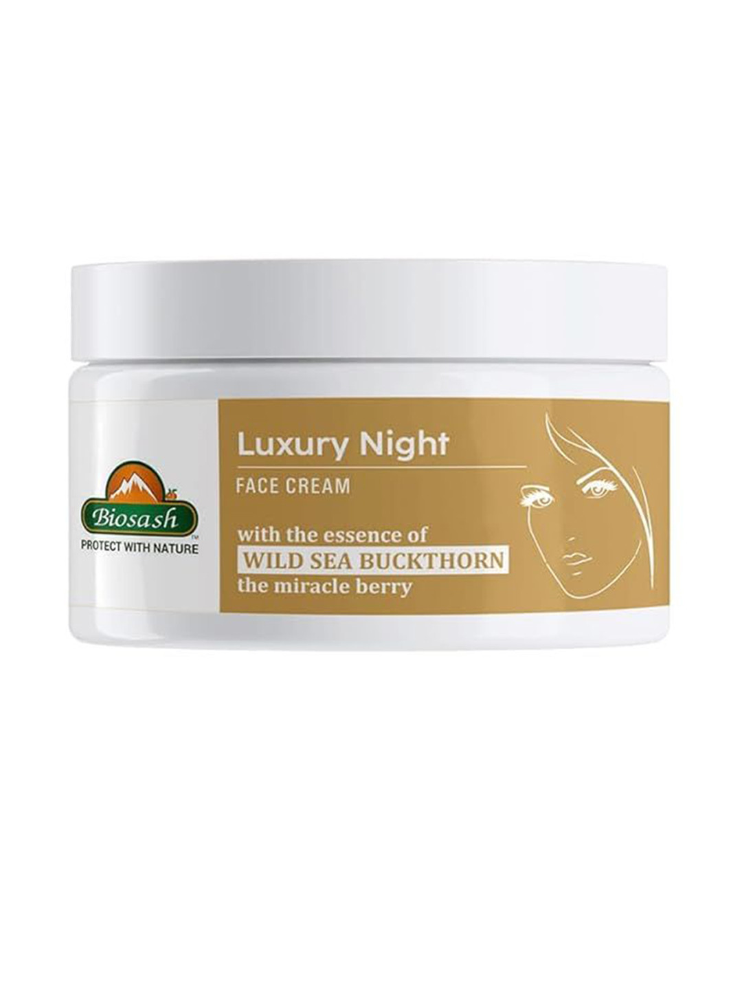 BIOSASH Unisex Seabuckthorn Luxury Night Cream for Face 50g Hydrating Face Cream