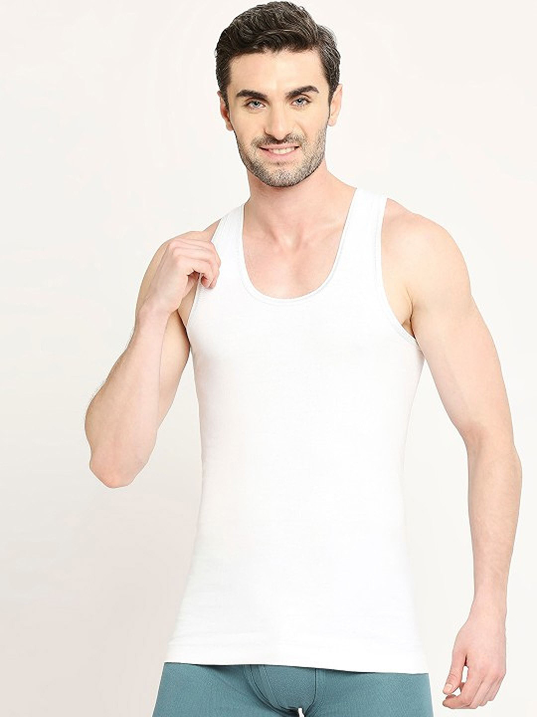 CAVENDERS Men Pack Of 5 Pure Cotton Undershirt Vests White Premium quality Dno-v421st