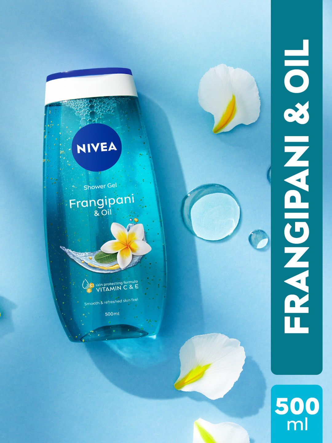 Nivea Frangipani & Oil Naturally Caring & Refreshing Shower Gel - 500ml
